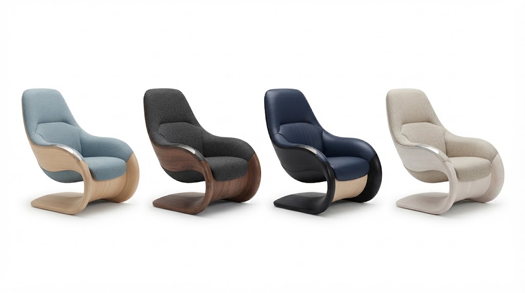 4 Arca Chairs Showing Different Finishes