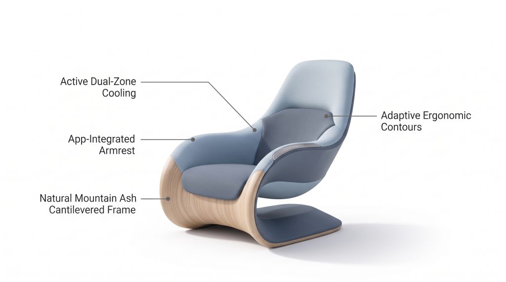 Schematics of Arca Chair